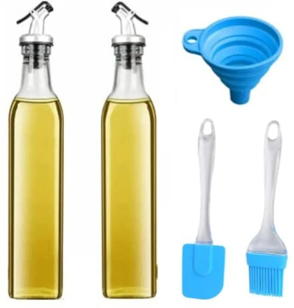 KitchenMartt oil bottle set Kitchen Tool Set (Multicolor, Baking Tools, Brush)
